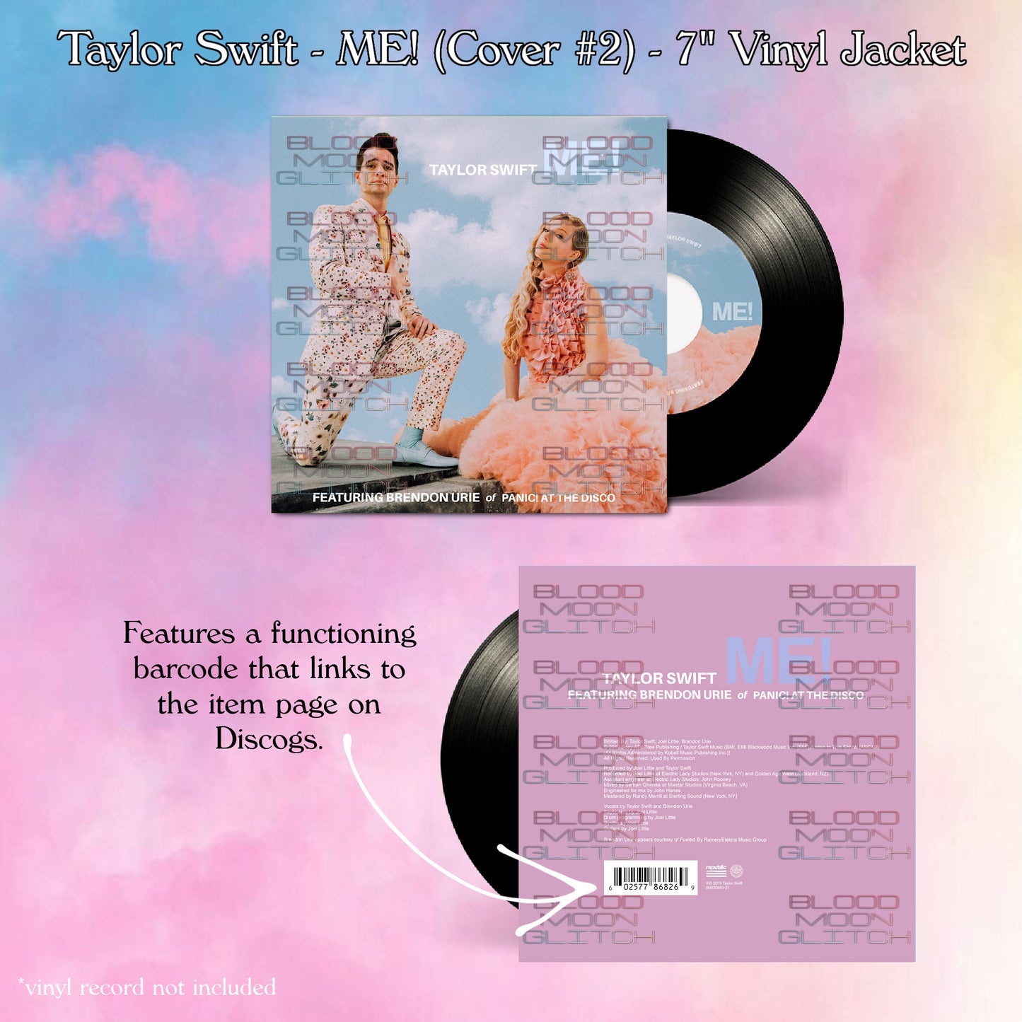 Taylor Swift - ME! (Cover #2) - 7” Vinyl Jacket