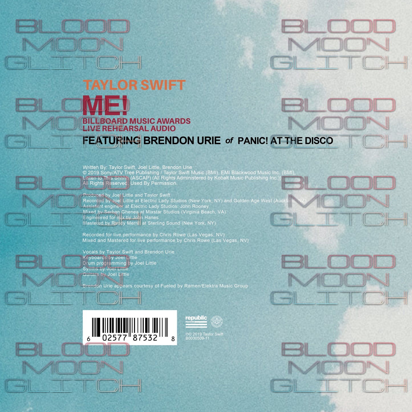 Taylor Swift - ME! (Cover #5) - 7” Vinyl Jacket