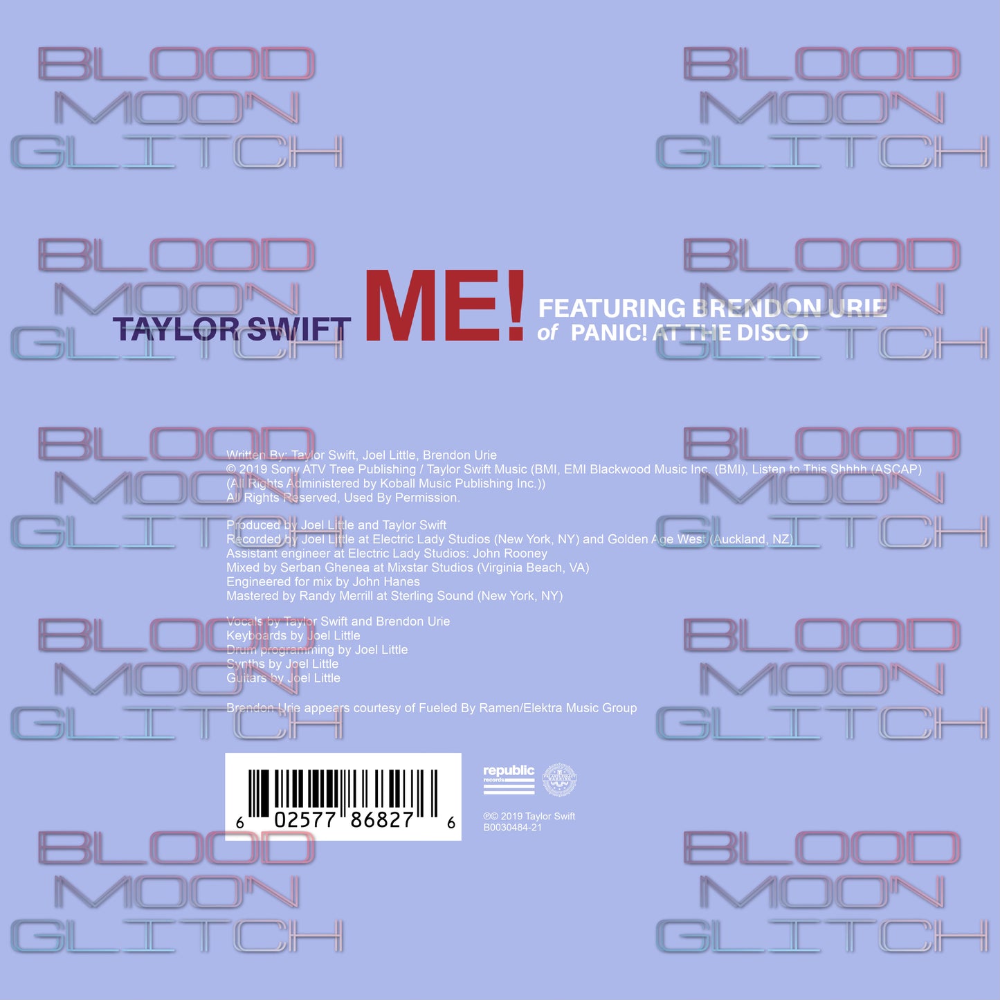 Taylor Swift - ME! (Cover #3) - 7” Vinyl Jacket