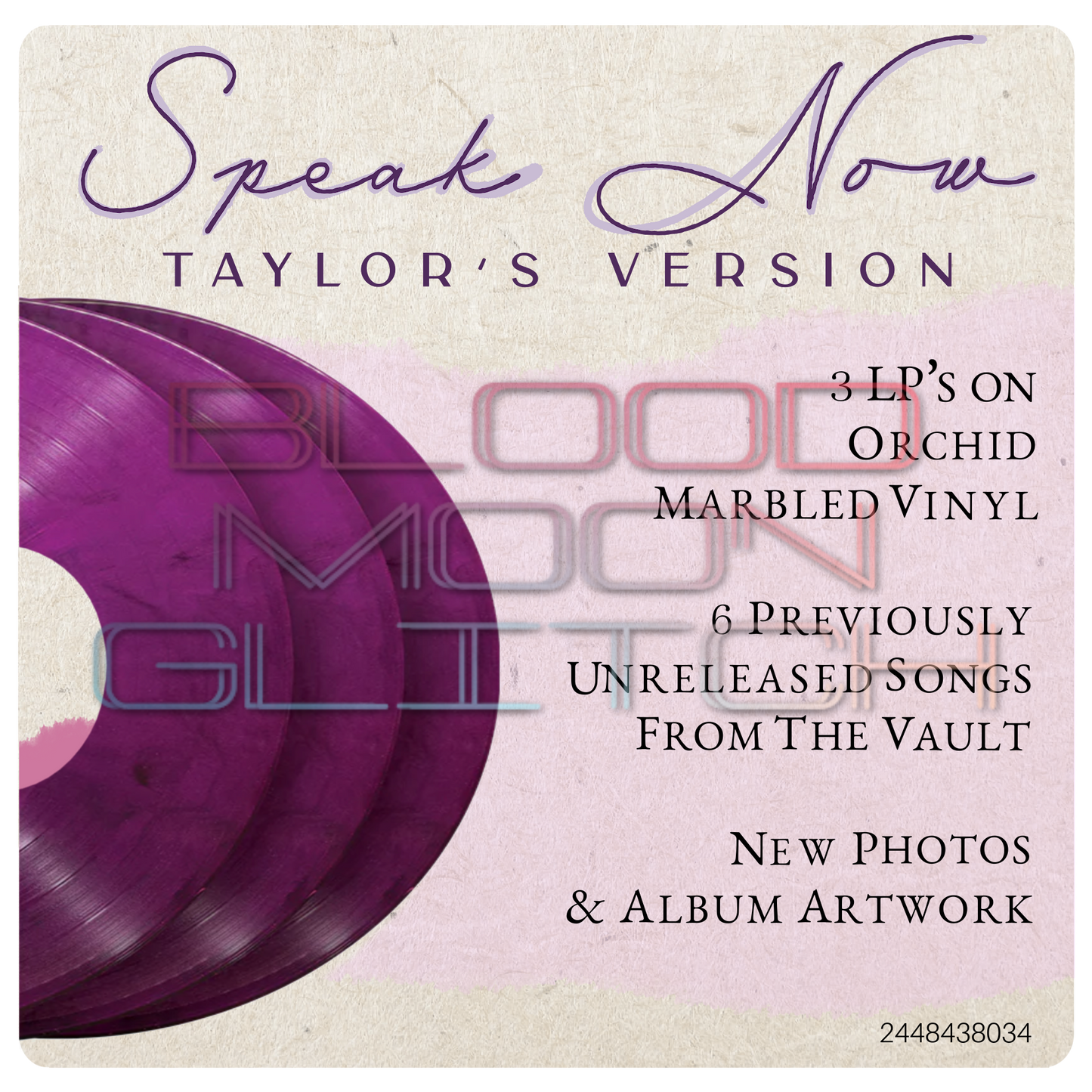 Speak Now (Taylor’s Version) Vinyl Hype Sticker