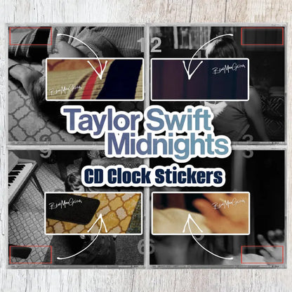 Midnights CD Clock Stickers