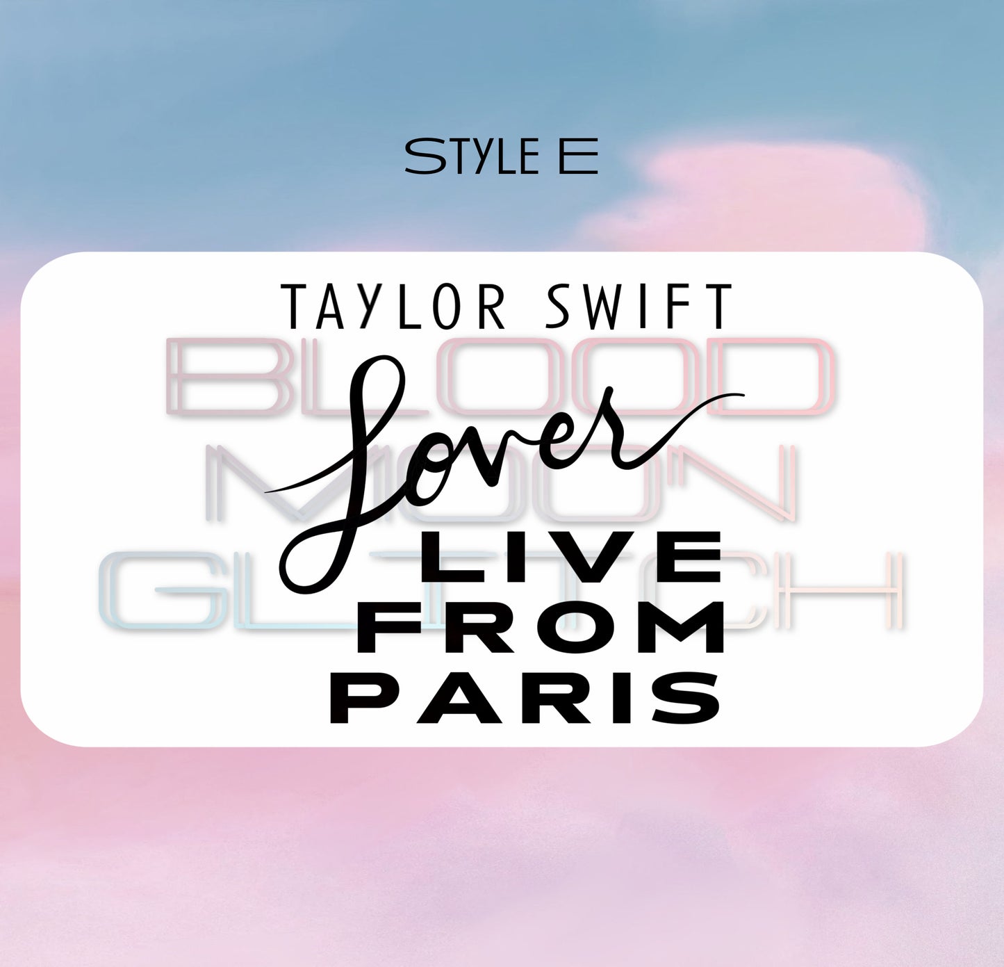 Lover: Live From Paris Custom Vinyl Hype Stickers