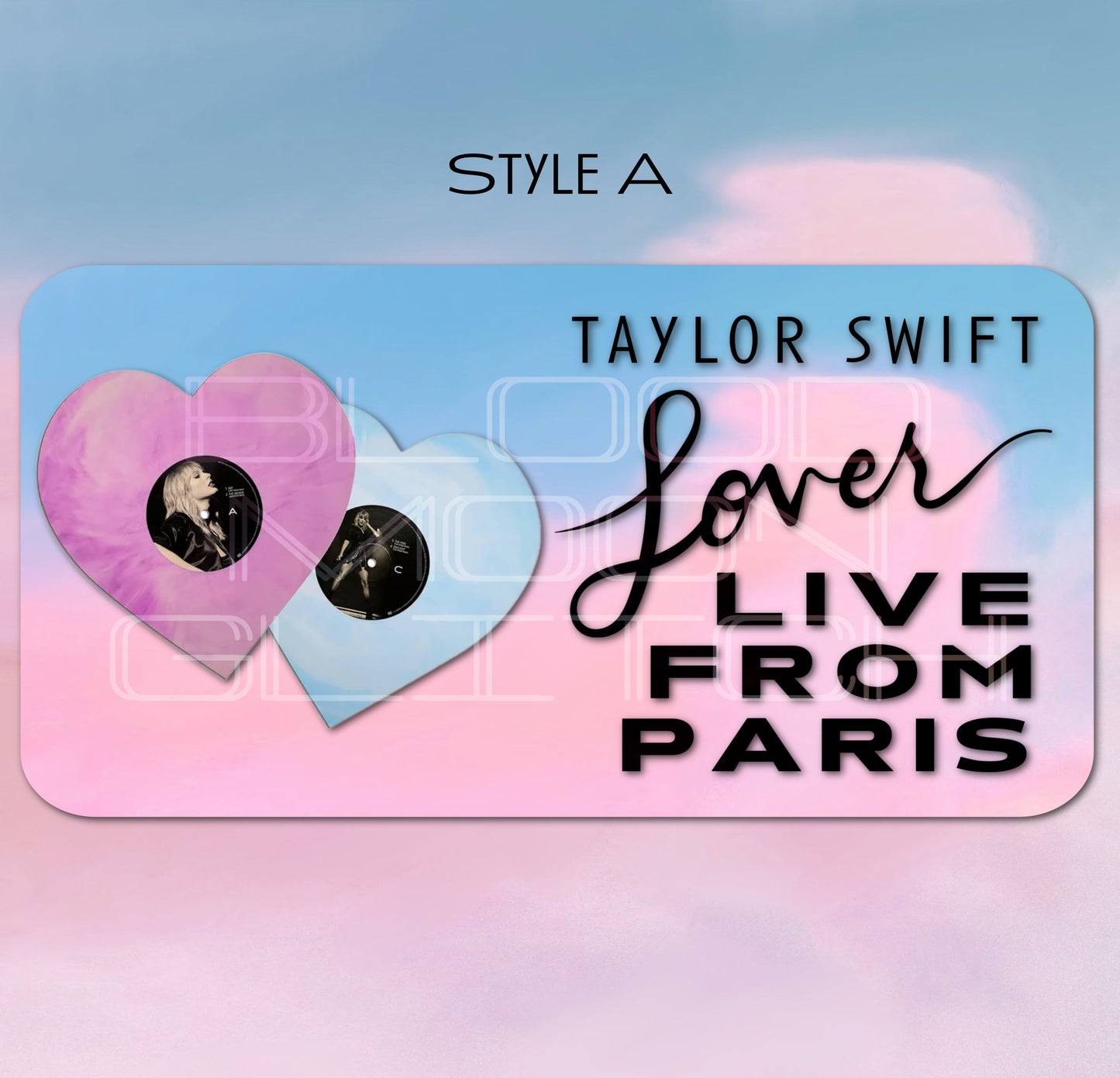 Lover: Live From Paris Custom Vinyl Hype Stickers