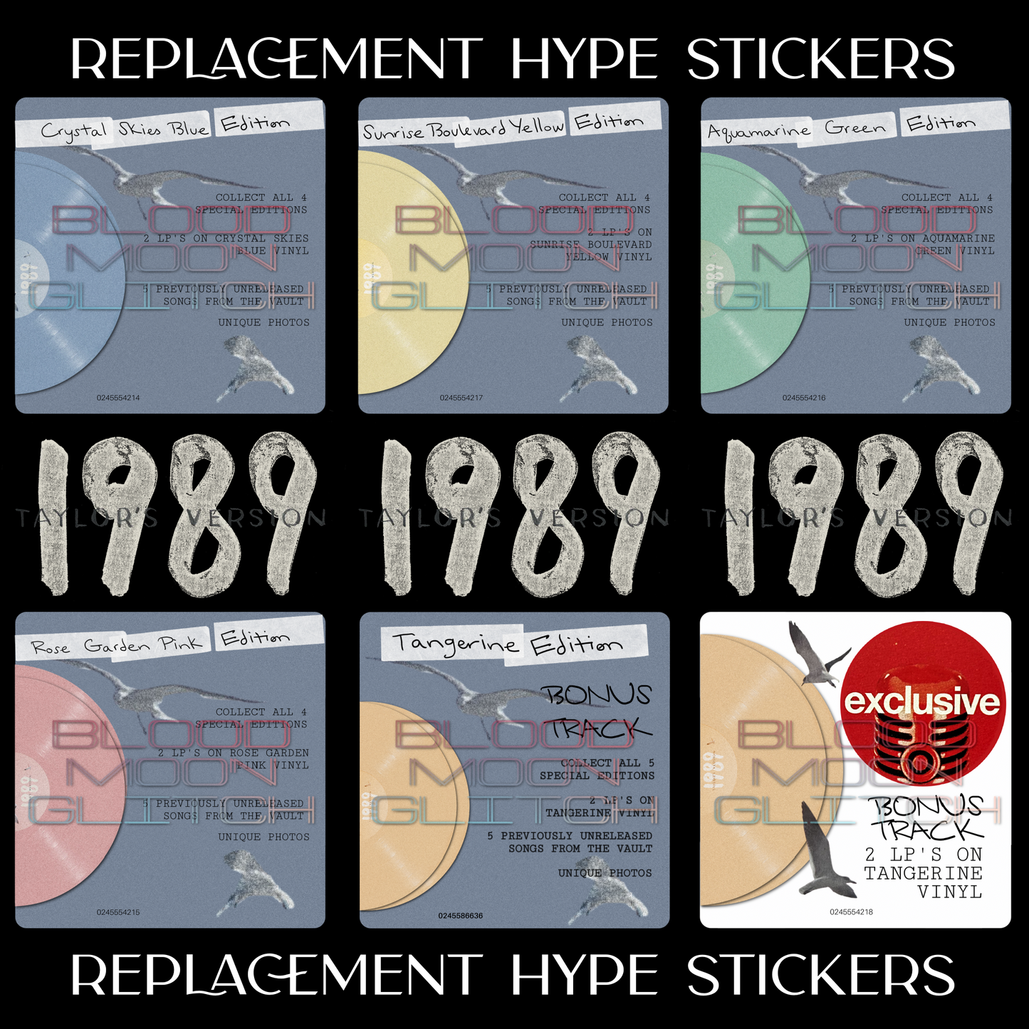 1989 (Taylor’s Version) Vinyl Hype Stickers