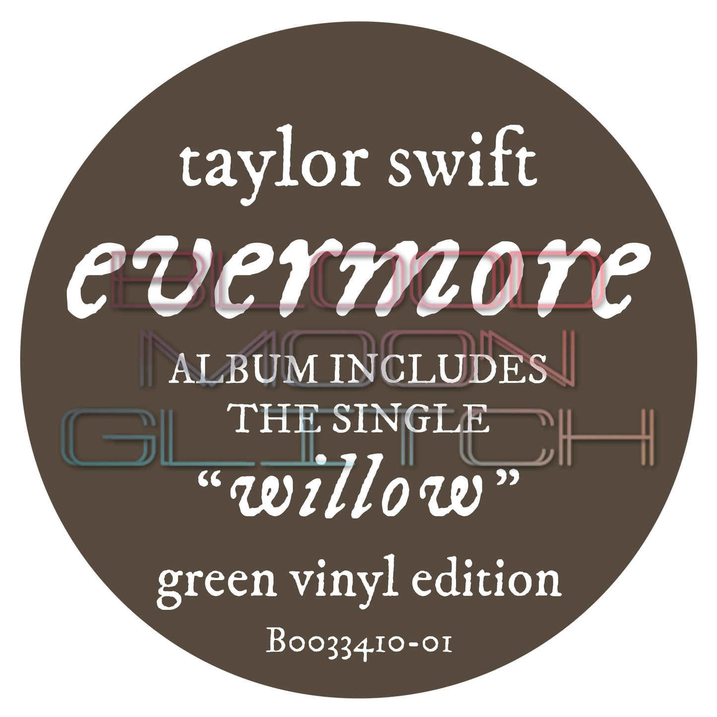 evermore Vinyl Hype Sticker