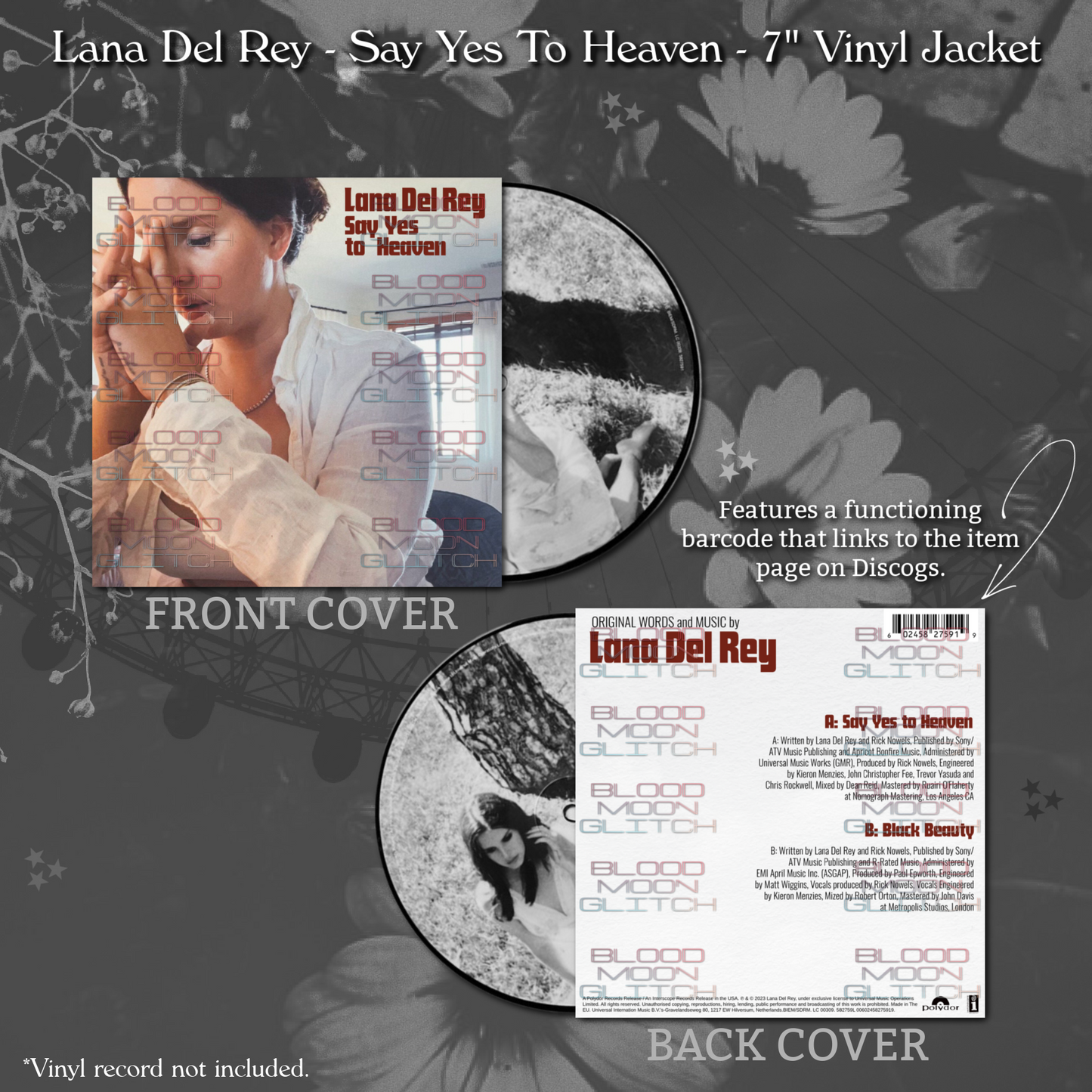 Lana Del Rey - Say Yes To Heaven - 7” Vinyl Jacket